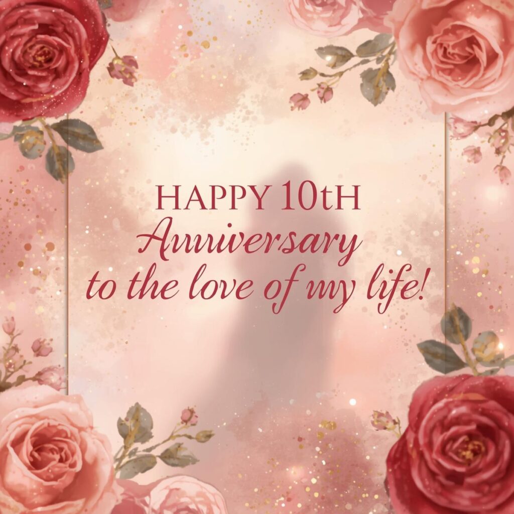 10th Anniversary Wishes for Your Husband