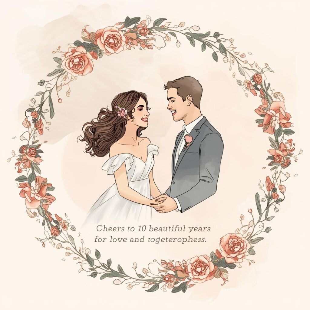 10th Anniversary Wishes for Your Wife