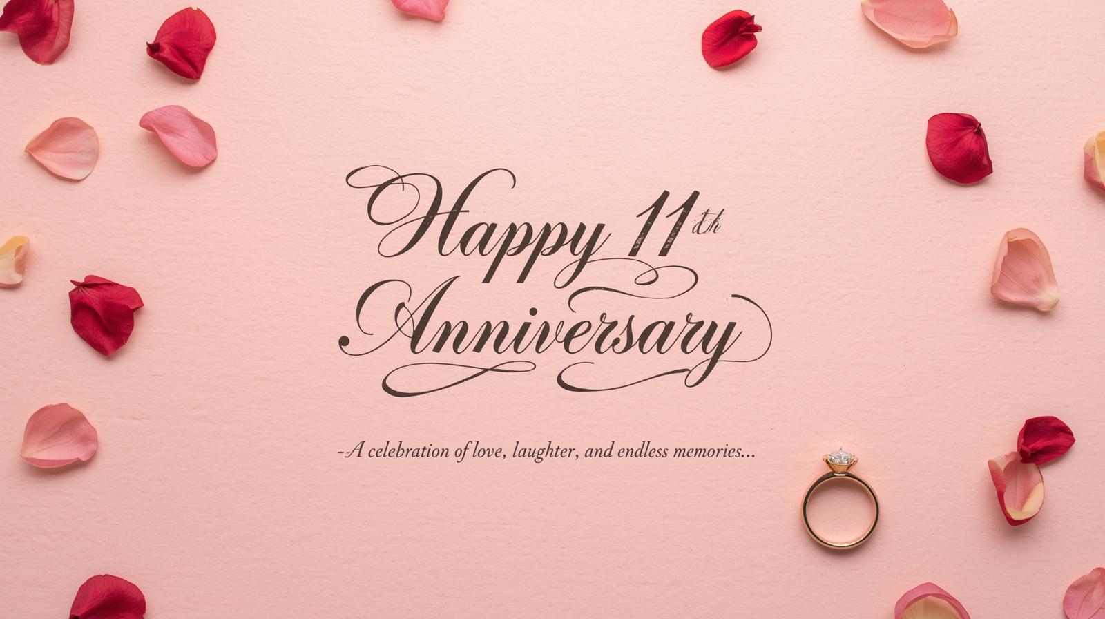 11th Anniversary Wishes for Husband Full of Love with Heartfelt