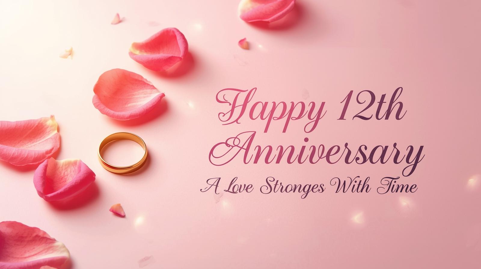 12th Anniversary Wishes