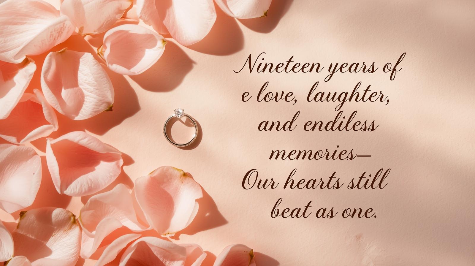 19th Wedding Anniversary Wishes