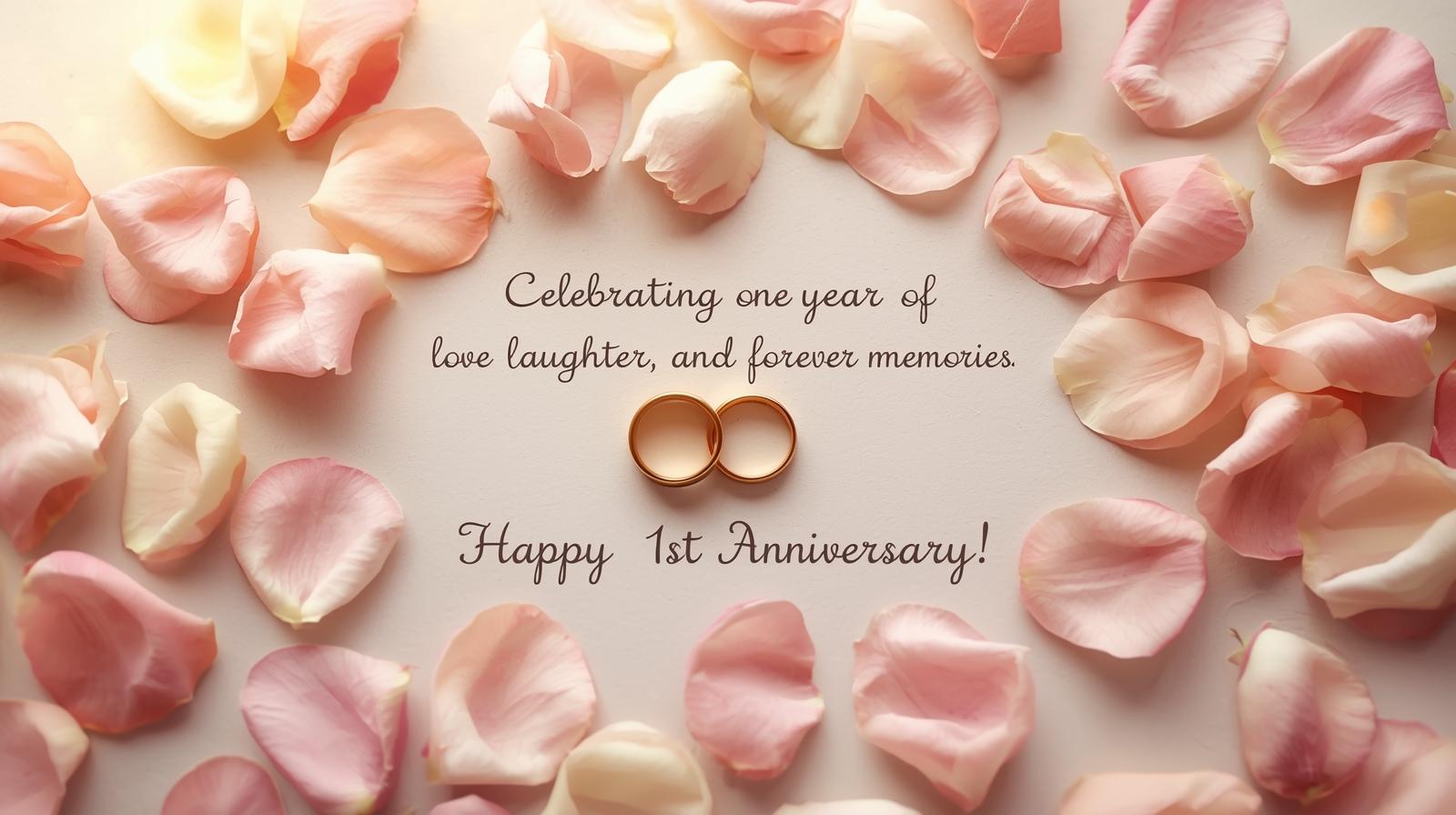 1st anniversary wishes for couple