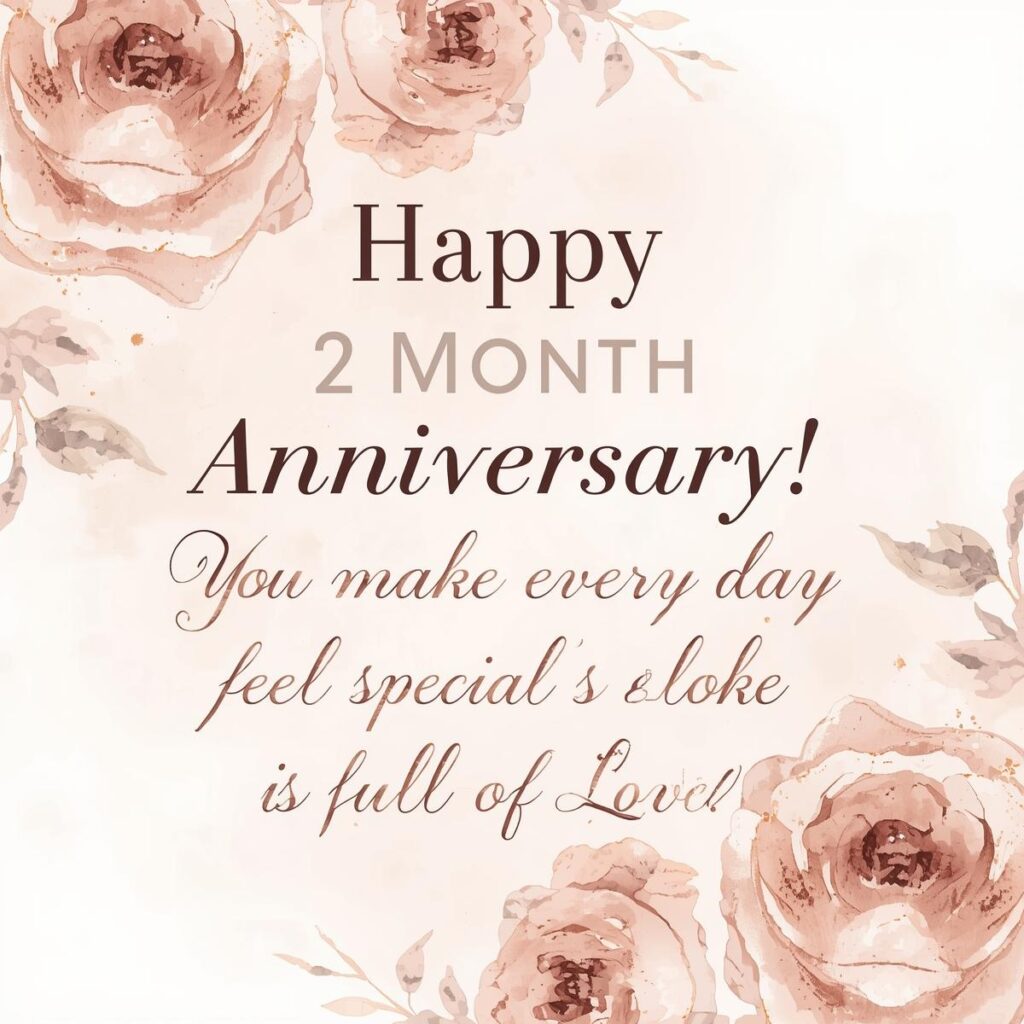 2 Month Marriage Anniversary Wishes for Friend