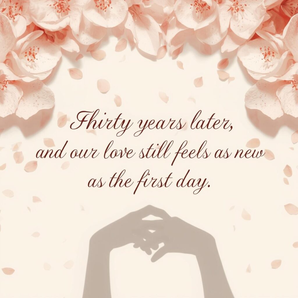 30th Anniversary Wishes for Husband