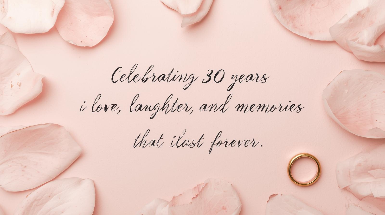 30th Anniversary Wishes