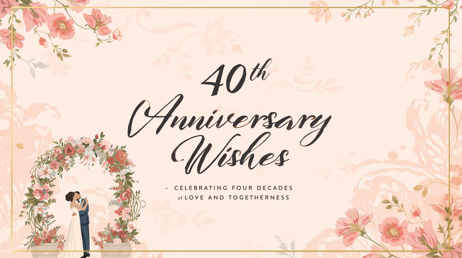 40th Anniversary Wishes