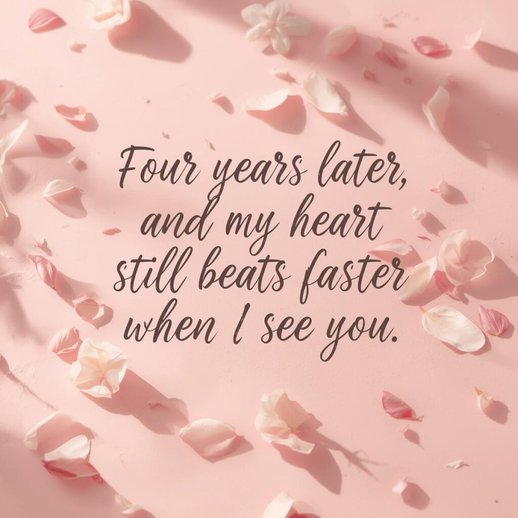 4th Wedding Anniversary Wishes for Husband