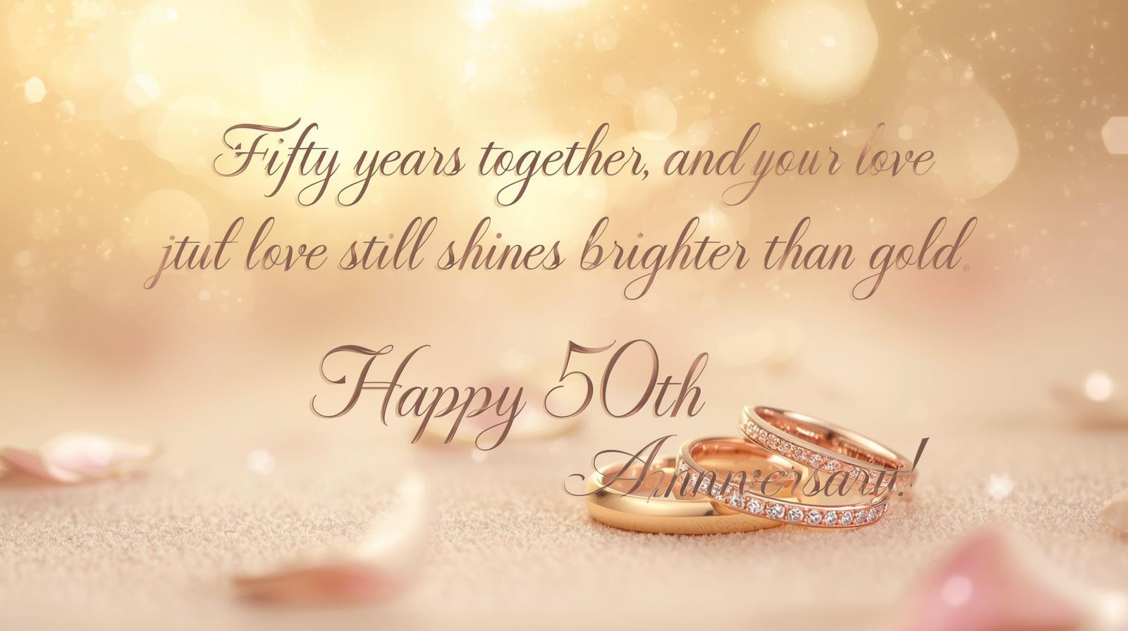 50th Anniversary Wishes