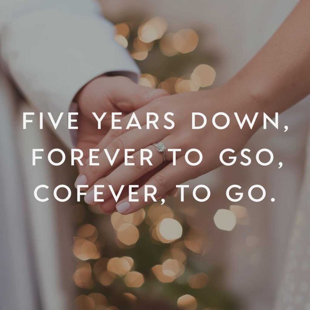 5th Engagement Anniversary Wishes to Husband