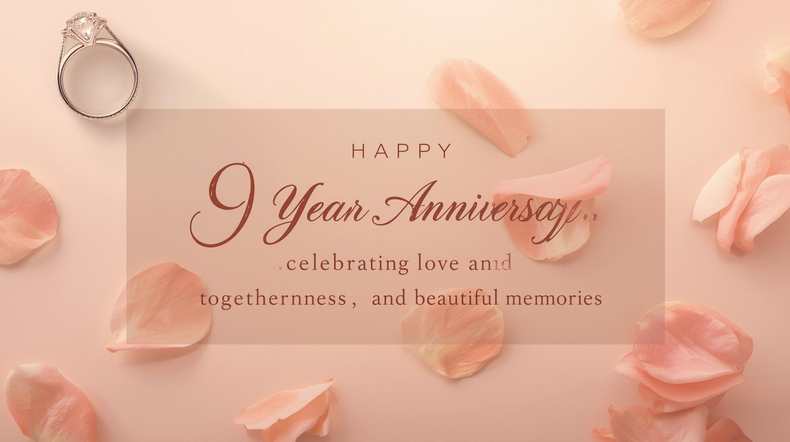 9 Year Wedding Anniversary Wishes & A Celebration of Love