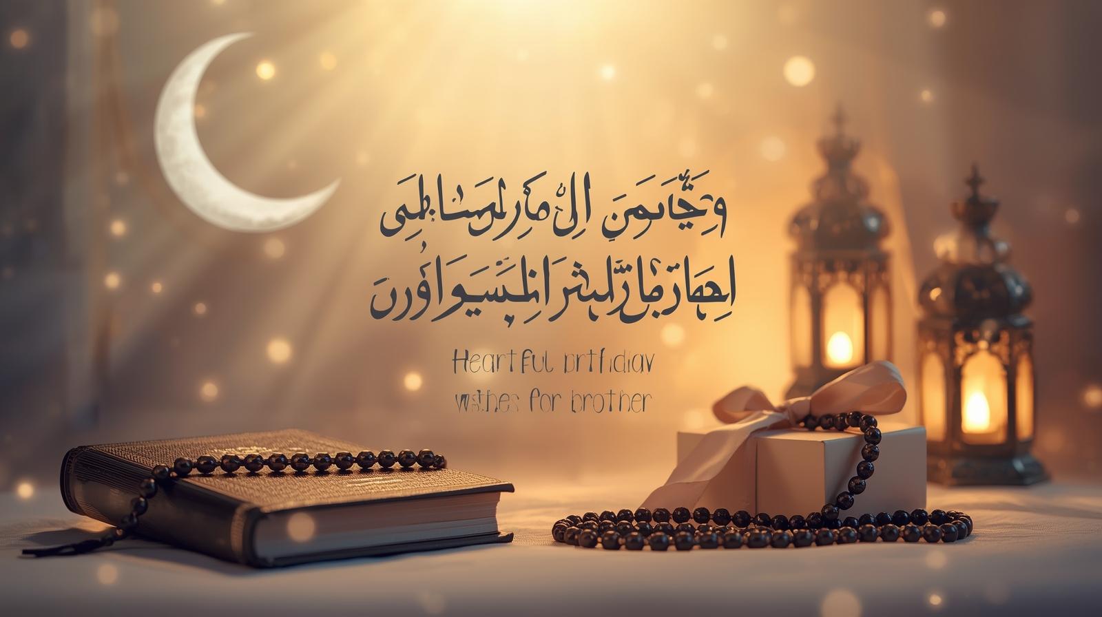 islamic birthday wishes for brother