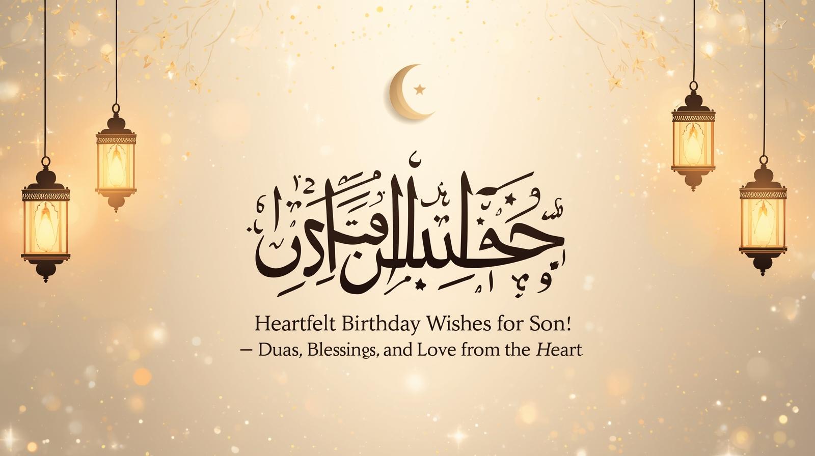islamic birthday wishes for son