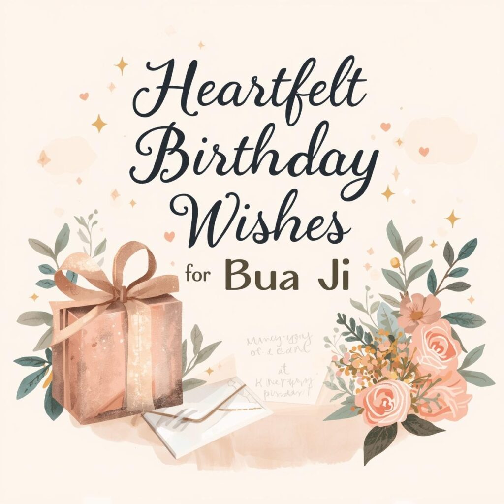 Birthday Messages for Dearest Bua Ji From Bhatiji (Niece)