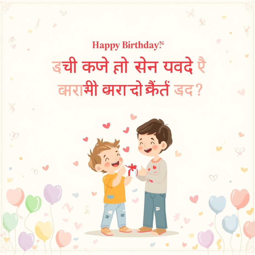 Birthday Wishes for Chote Brother Hashtags in Hindi