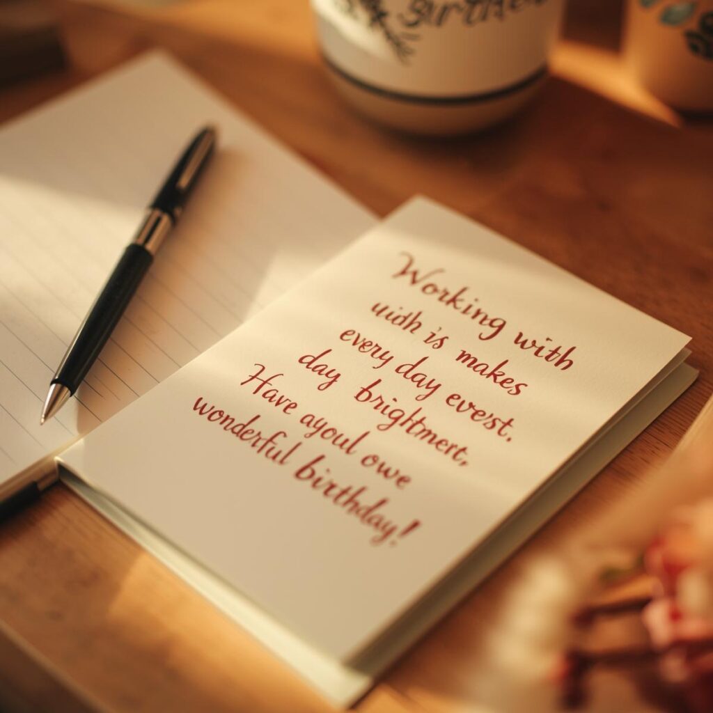 Heartfelt Birthday Wishes for Coworkers